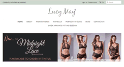 Desktop Screenshot of lucymaylingerie.com